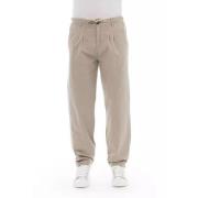 Baldinini Stilig Beige Chino Byxor Beige, Herr