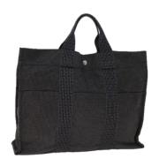 Hermès Vintage Pre-owned Canvas totevskor Black, Dam