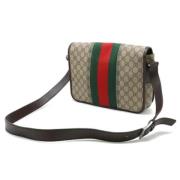 Gucci Vintage Pre-owned Canvas gucci-vskor Beige, Dam