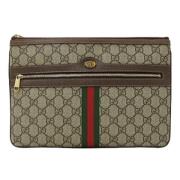 Gucci Vintage Pre-owned Canvas gucci-vskor Brown, Dam