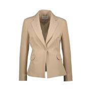 Amélie & Amélie Beige Allegra Blazer Beige, Dam