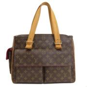 Louis Vuitton Vintage Pre-owned Tyg louis-vuitton-vskor Brown, Dam