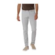 Mason's Slim Fit Chino Byxor i Bomull och Tencel Gray, Herr