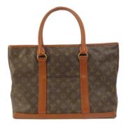 Louis Vuitton Vintage Pre-owned Tyg louis-vuitton-vskor Brown, Dam