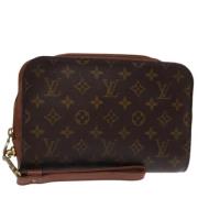 Louis Vuitton Vintage Pre-owned Canvas kuvertvskor Brown, Dam