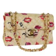 Chanel Vintage Pre-owned Laeder chanel-vskor Beige, Dam