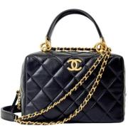 Chanel Vintage Pre-owned Laeder handvskor Black, Dam