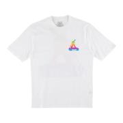 Palace Regnbågslogo Tech T-shirt Begränsad Upplaga White, Herr