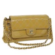 Chanel Vintage Pre-owned Laeder chanel-vskor Yellow, Dam