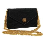 Chanel Vintage Pre-owned Nylon chanel-vskor Black, Dam