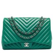 Chanel Vintage Pre-owned Laeder chanel-vskor Green, Dam