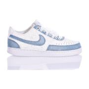 Nike Handgjorda Ljusblå Vita Sneakers Blue, Dam