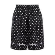 Dolce & Gabbana Sidenshorts Black, Dam