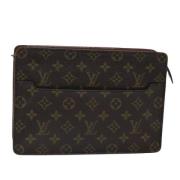 Louis Vuitton Vintage Pre-owned Canvas kuvertvskor Brown, Dam