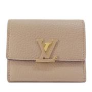 Louis Vuitton Vintage Pre-owned Laeder plnbcker Beige, Dam