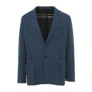 Brioni Strukturerad Herringbone Jacka Blue, Herr