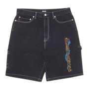 Palace Svart Stone Wash Shorts Limited Edition Blue, Herr