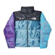 Kaws Begränsad upplaga Nuptse jacka Blå/Lila Multicolor, Herr