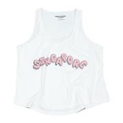 Kaws Begränsad upplaga semester tank top vit White, Dam