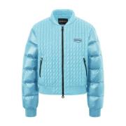 Duvetica Ljusblå Quiltad Blouson Jacka Blue, Dam