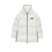 Duvetica Vit Huva Dunjacka Aw23 White, Dam