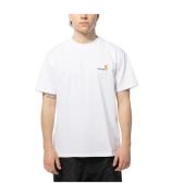 Carhartt Wip Amerikansk Script Vit Ekologisk Bomull T-shirt White, Her...