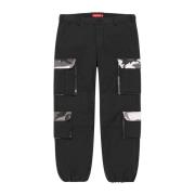 Supreme Svarta Cargo Byxor Ss22 Begränsad Upplaga Black, Herr