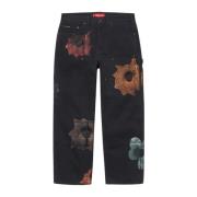 Supreme Begränsad upplaga Double Knee Painter Pant Svart Black, Herr