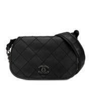 Chanel Vintage Pre-owned Laeder axelremsvskor Black, Dam