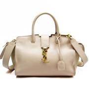 Yves Saint Laurent Vintage Pre-owned Tyg handvskor Beige, Dam