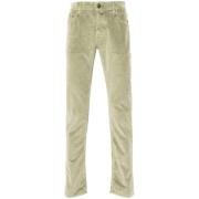 Jacob Cohën Grön Corduroy Jeans Broderad Logotyp Green, Herr