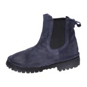 Moma Mocka Ankelboots för kvinnor Blue, Dam