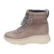 Stokton Nubuckläder Ankelboots Kvinnor Beige, Dam