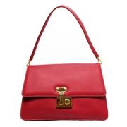 Dolce & Gabbana Pre-owned Pre-owned Tyg axelremsvskor Red, Dam