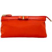 Salvatore Ferragamo Pre-owned Pre-owned Tyg necessrer Orange, Dam