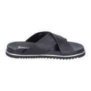 Pollini Läder Damsandaler Stiliga Black, Dam