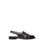 Thom Browne Läder Cut-Out Loafer Sandaler Black, Herr