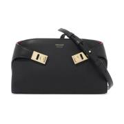 Salvatore Ferragamo Deconstructed Hug Crossbody Väska Black, Dam