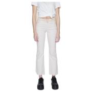 VERO MODA Kick Flare Bootcut Jeans Kollektion Beige, Dam