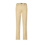 Tramarossa Slim Fit Röd Accent Byxor Beige, Herr