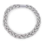 Isabel Marant Metall Choker Halsband Statement Stycke Gray, Dam