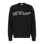 Off White Stiligt Stickat Sortiment Black, Herr