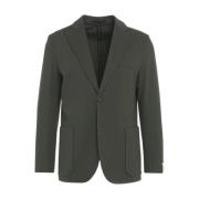 Paolo Pecora Grön Enkelknäppt Blazer Aw24 Green, Herr