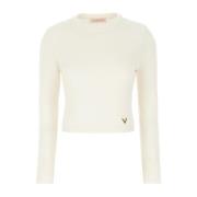 Valentino Garavani Stilfull Stickad Kollektion White, Dam