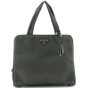 Prada Vintage Pre-owned Tyg prada-vskor Green, Dam