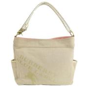 Burberry Vintage Pre-owned Canvas totevskor Beige, Dam