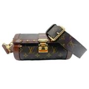 Louis Vuitton Vintage Pre-owned Canvas axelremsvskor Brown, Dam