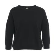 MVM Svart Cashmere Tröja Aw24 Black, Dam