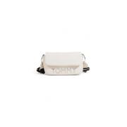 Tommy Hilfiger Lång Flap Crossbody Väska Beige, Dam