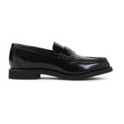 Brunello Cucinelli Svarta Läderloafers för Kvinnor Black, Dam